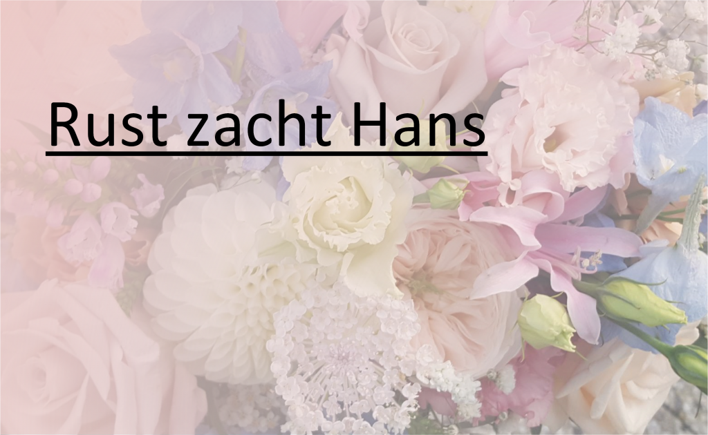 Rust_zacht overleden trainer Hans Macaré